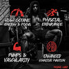Insane Labz Psychotic Black Edition polvo estimulante medio preentrenamiento, bombas de enfoque energético, cargado con creatina beta alanina taurina impulsada por AMPiberry, 35 porciones uva