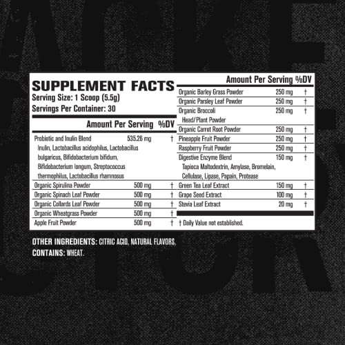Jacked Factory Green Surge, Mixed Berry, 30 Servings