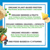 Orgain Proteína vegana orgánica en polvo + 50 superalimentos, dulce de chocolate cremoso - 21 g de proteína a base de plantas, sin gluten, sin lácteos, sin lactosa, sin soja, sin azúcar añadido, kosher, vitaminas B - 2,02 lb