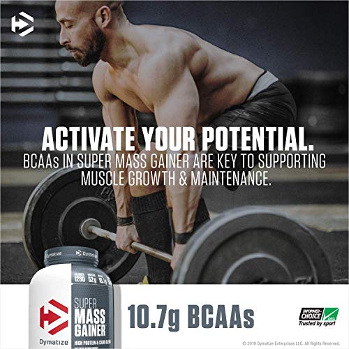 Dymatize Super Mass Gainer Protein Powder, 1280 Calories & 52g Protein, Gain Strength & Size Quickly, 10.7g BCAAs, Mixes Easily, Tastes Delicious, Gourmet Vanilla, 6 Pound (Pack of 1)
