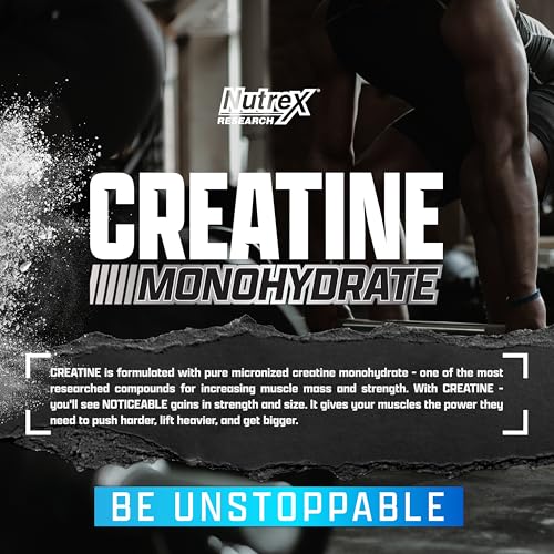 Nutrex Research Creatine Monohydrate Powder Unflavored | 5G Micronized Creatine Powder Per Serving | 60 Servings