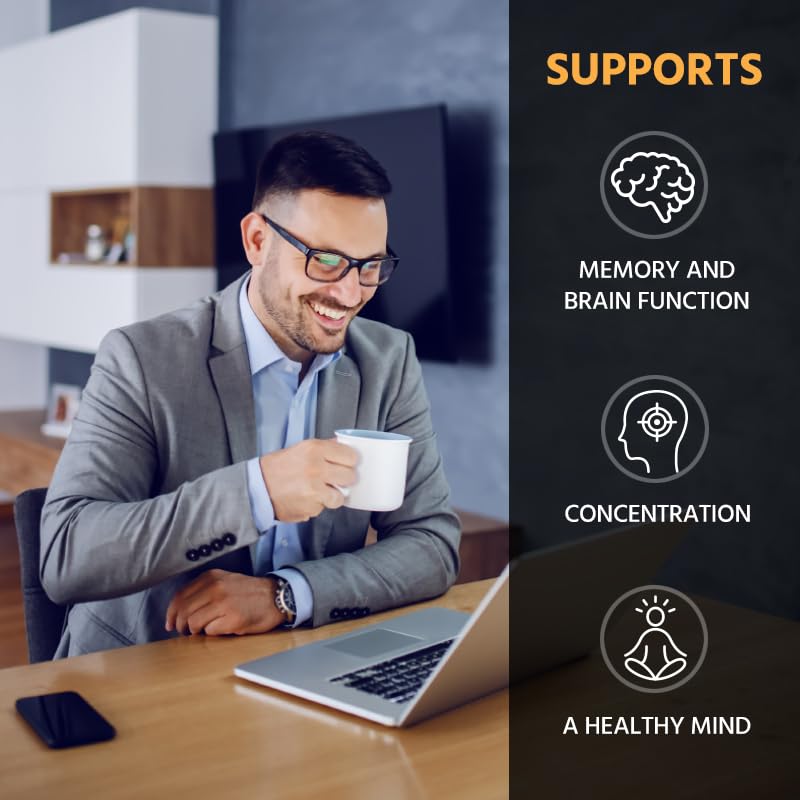 ML Naturals Phosphatidyl Serine 200 mg 120 Vegetable Capsules. Supports Memory & Brain Function