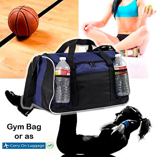 Duffle Bag, 17" BuyAgain Small Travel Carry On Sport Duffel Gym Bag.