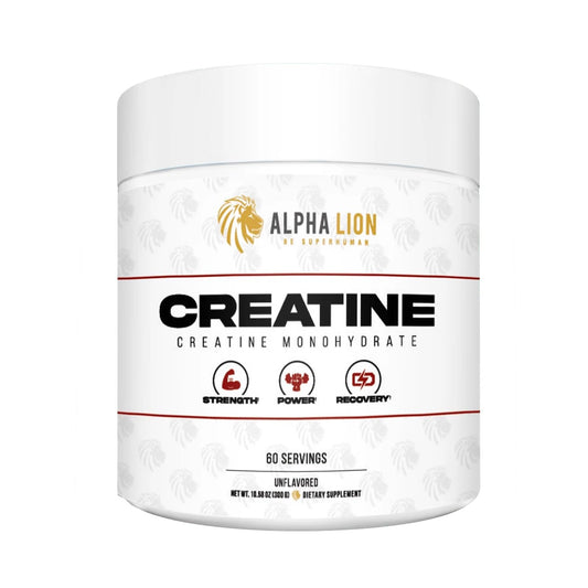 ALPHA LION Creatine Monohydrate Powder, 5000mg Per Serving (5g), Supports Muscle Strength, Power, Athletic Performance, Pure Creatine Supplement (60 Servings, Unflavored)