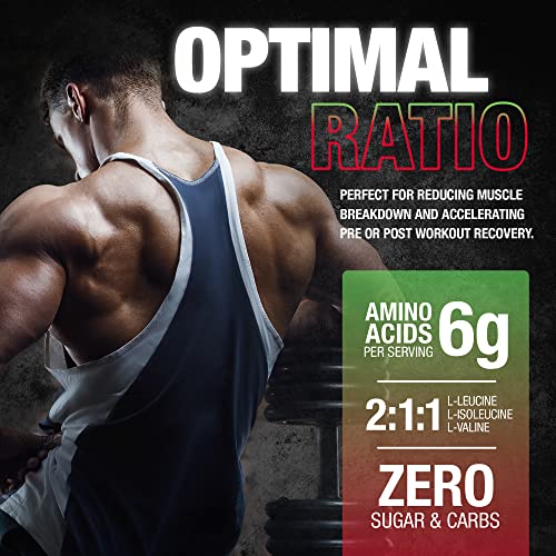 Nutrex Research - BCAA en polvo 6000 aminoácidos - 0.21 oz de suplemento de aminoácidos BCAA para recuperación post-entrenamiento y crecimiento muscular - Bebida de recuperación de entrenamiento de energía amino (sandía - 30 porciones)