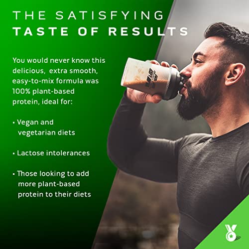 Proteína de rendimiento a base de plantas MuscleTech Platinum Proteína de rendimiento a base de plantas en polvo 25 g de proteína 5 fuentes de proteínas vegetales Vainilla 20 porciones