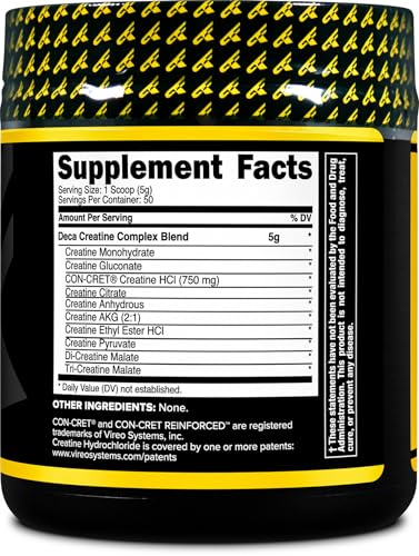 Primaforce Creatine-X 250 Grams - High-Performance 10 Creatine Complex - Unflavored