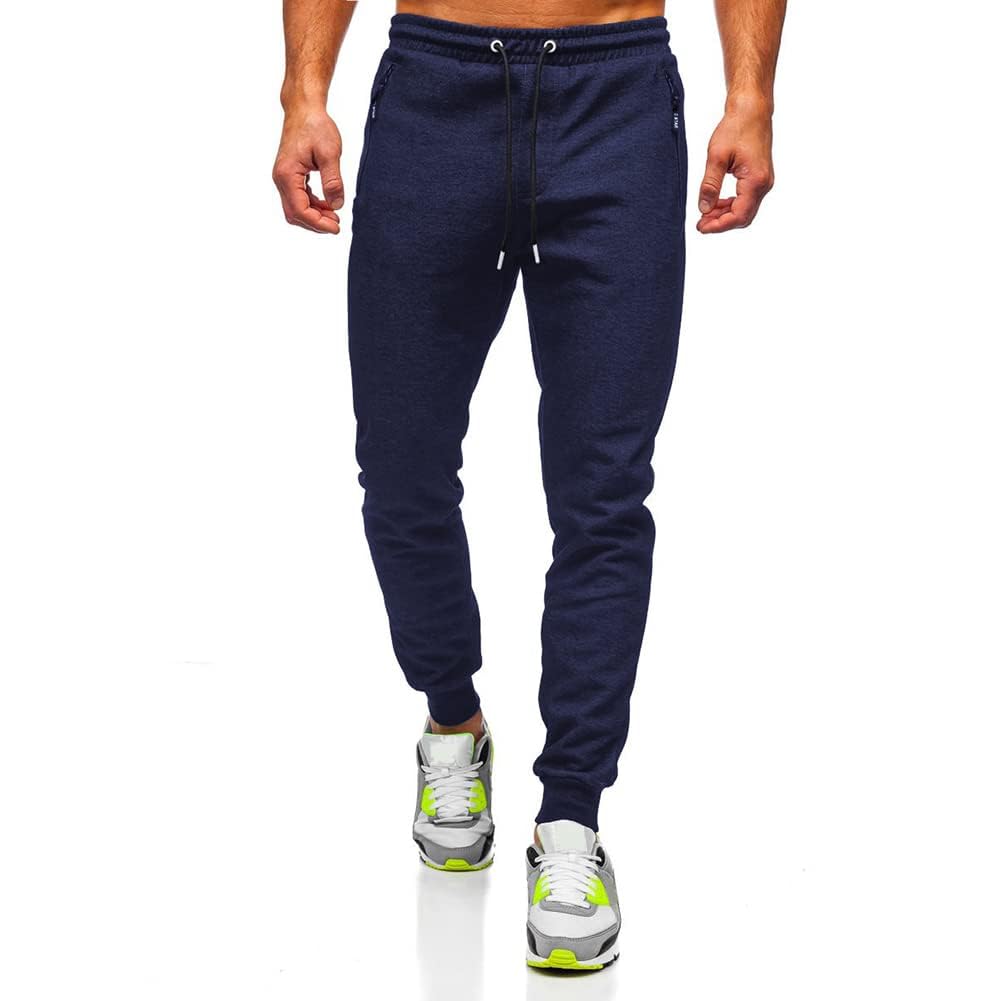 PIDOGYM Mens Sweatpants with Zipper Pockets Casual Jogging Pants for Athletic Workout Active