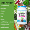 Orgain Proteína vegana orgánica en polvo + 50 superalimentos, dulce de chocolate cremoso - 21 g de proteína a base de plantas, sin gluten, sin lácteos, sin lactosa, sin soja, sin azúcar añadido, kosher, vitaminas B - 2,02 lb