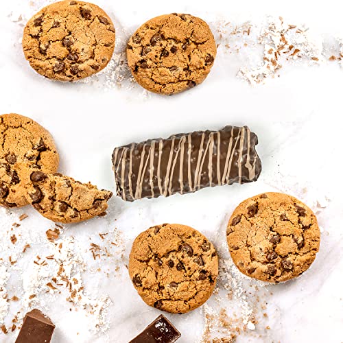 FITCRUNCH Snack Size Protein Bars, Designed by Robert Irvine, 6-Layer Baked Bar, 3g of Sugar & Soft Cake Core (18 Bars, Chocolate Chip Cookie Dough)