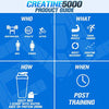 Evlution Pure Creatine Monohydrate Powder 5000mg Nutrition Pre and Post Workout Recovery Drink Mix Creatine Powder for Enhanced Muscle Mass Athletic Performance and Muscle Recovery - Unflavored