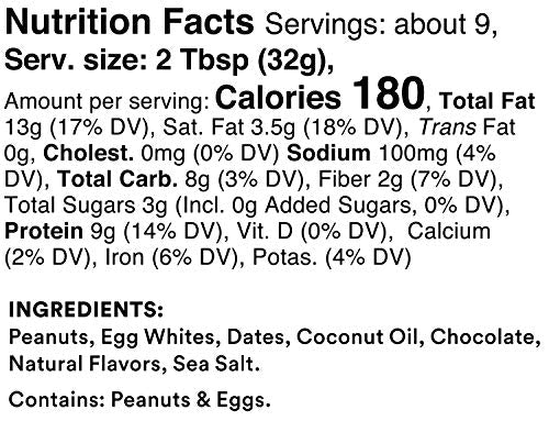 RX Nut Butter Mantequilla de maní, 9 g de proteína, refrigerios sin gluten, chocolate (2 frascos)