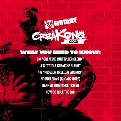 Mutant CREAKONG CX8 | Advanced Creatine Multiplier | Creatine + Amino Acid Supplement - 249 g | 30 Serving