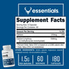 Bucked Up HMB (Beta-Hydroxy Beta-Methylbutyrate) 1500mg Per Serving, Essentials (60 Servings, 180 Capsules)