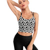 Rtsaiuoi Personalized Yoga Tank Top Design Your Own Sports Vest with Photo Text Logo Name Women's Workout Crop Top, Black, S
