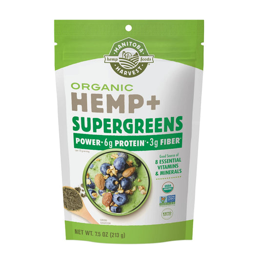 Manitoba Harvest Hemp & Supergreens Powder, 7.5 oz