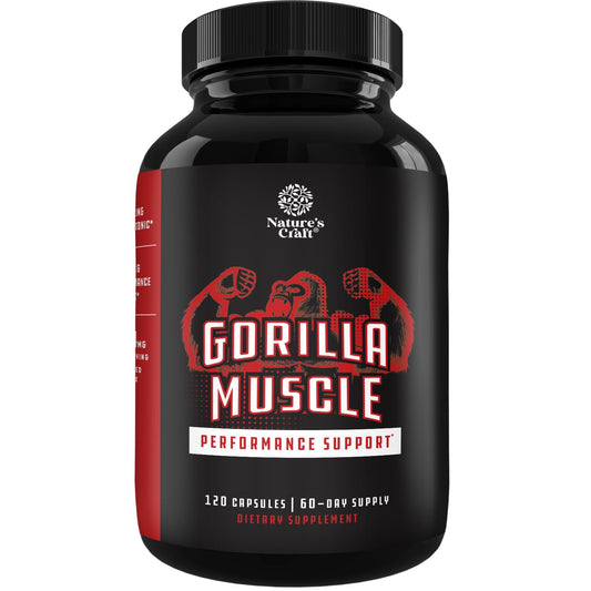 Extra Strength Testosterone Booster for Men - Herbal Testosterone Supplement for Men with Horny Goat Weed Maca Root Tongkat Ali and Saw Palmetto Extract for Muscle Enlargement Stamina and Strength