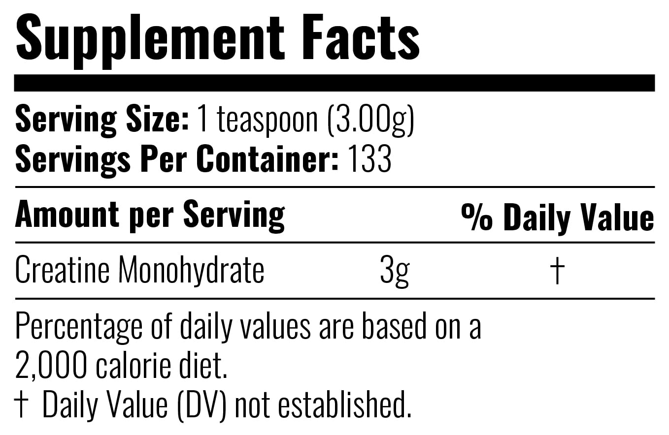 Inner Armour Micronized Creatine Monohydrate Powder - Increase Muscle Strength & Endurance - Fast Dissolving, Flavor-Free, Vegan Fitness Supplement, Keto Friendly - 400 gr or 133 Servings
