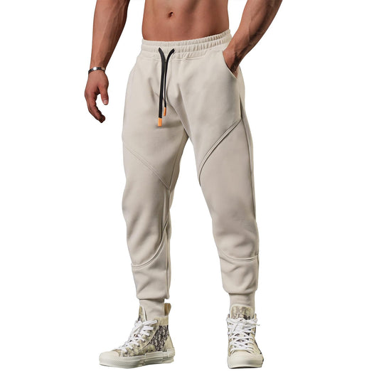 Lasjixion Men's Casual Sweatpants Joggers for Men Workout Hiking Pants Running Pants Sports Track Training Apricot