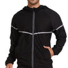 NINGMI Men Sauna Suit Sweat Jackets Long Sleeve Shirt Hood Zipper Workout Top Body Shaper Fitness Gym