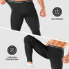 Niksa 1/3 Pack Men's Compression Pants with Pocket, Performance Athletic Sports Leggings & Gym Tights for Running Yoga Basketball Workout Sports Black