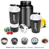 VIGIND Protein Shaker Bottle,16 oz Shake Cup for Protein Powder with Storage,Sports Water Bottle,Non Slip 3 Layer Twist Off 3 oz Cups with Pill Tray Leak Proof Shake Bottles for Protein Mixes