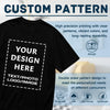 Custom T-Shirt - Made in USA，Bulk Customized T Shirts for Men Women, Design Your Personalized T Shirts, Custom Tee Gifts Add Photo Logo Text, Black, Small