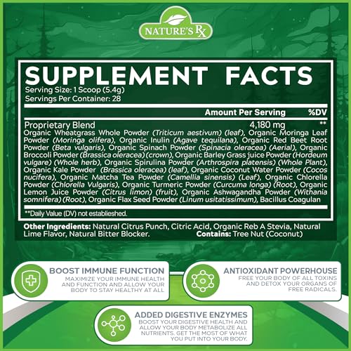 Nature’s RX Greens & Reds Superfood, 28 Servings