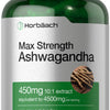 Horbäach Ashwagandha Supplement | Max Strength | 120 Capsules | Non-GMO, Gluten Free