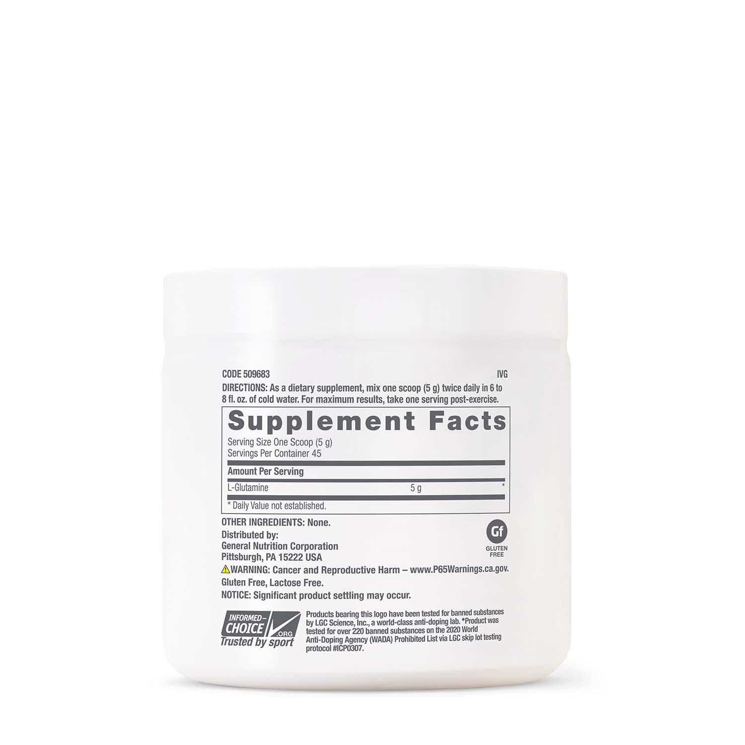 GNC Pro Performance L-Glutamine 5000mg - Unflavored (45 Servings)