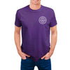 Custom T Shirts Made in USA Bulk Customized Heavy Cotton T Shirts for Men Women Design Your Own Personalized Shirts with Logo Text，Purple，X-Small