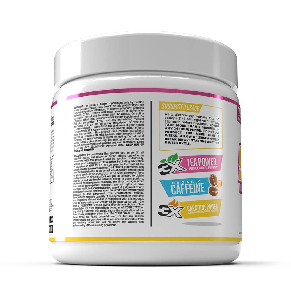 MAN Sports Scorch - Fat Burning Powder for Men and Women - Hunger Suppressant - Weight Loss Supplement - 375 Grams, 75 Servings - Pink Lemonade