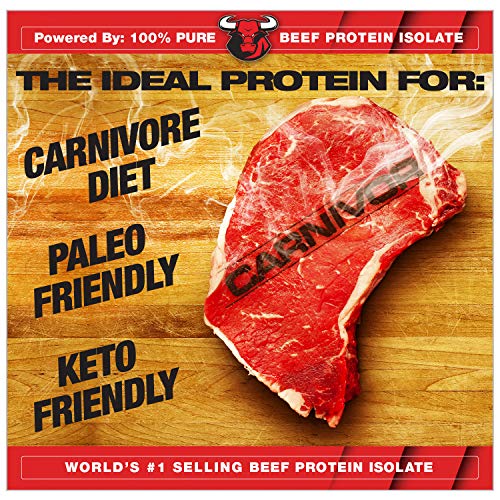 MuscleMeds, Carnivor Beef Protein Isolate Powder 56 Servings, Chocolate, 72 Ounce,4.5 Pound (Pack of 1),002542