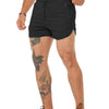 Sazeky Mens Running Shorts 3 Inch Quick Dry Lighweight Gym Workout Shorts with Zipper Pockets Athletic Jogging Shorts for Men Black
