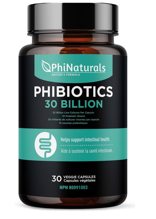 High Potency Probiotics 10 Strains – 30 Billion CFUs – [30 Vegan Capsules] Digestive Health Supplement for Men & Women – Shelf-Stable Lactobacillus Acidophilus Bifidobacterium – Immune Support