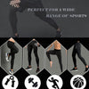Smatstyle Men’s Compression Pants Athletic Compression Leggings Sports Tights Fit Running Base Layer Workout Basketball Gym Black