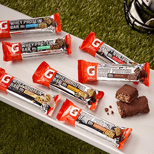Gatorade Whey Protein Recover Bars, chispas de chocolate, barras de 2.8 onzas (12 unidades)
