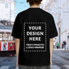 Custom T-Shirt - Made in USA，Bulk Customized T Shirts for Men Women, Design Your Personalized T Shirts, Custom Tee Gifts Add Photo Logo Text, Black, Small