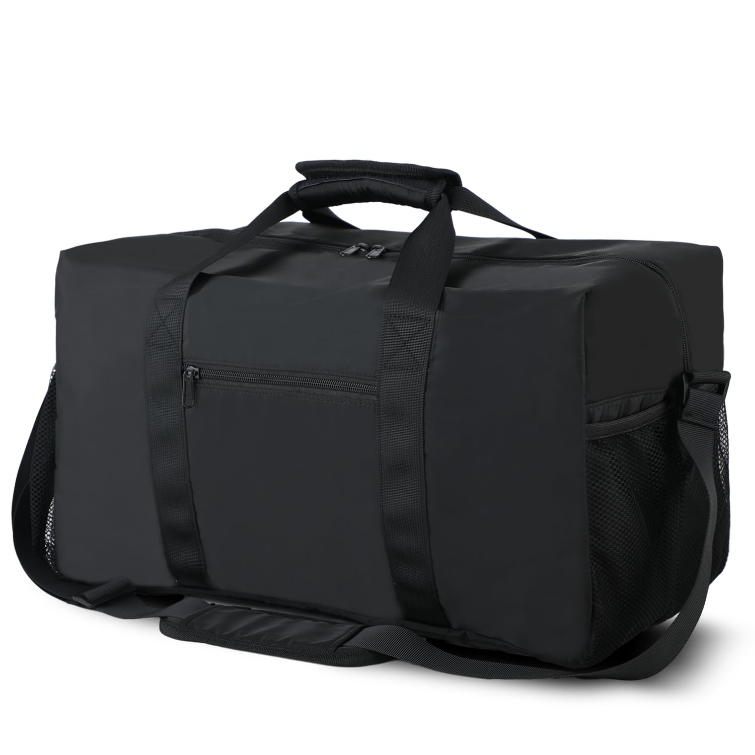 Large Sport Tote Bag, Waterproof Duffel Travel Bag Perfect as A Women/Man Weekender Carry-on Overnight Bags (Black)