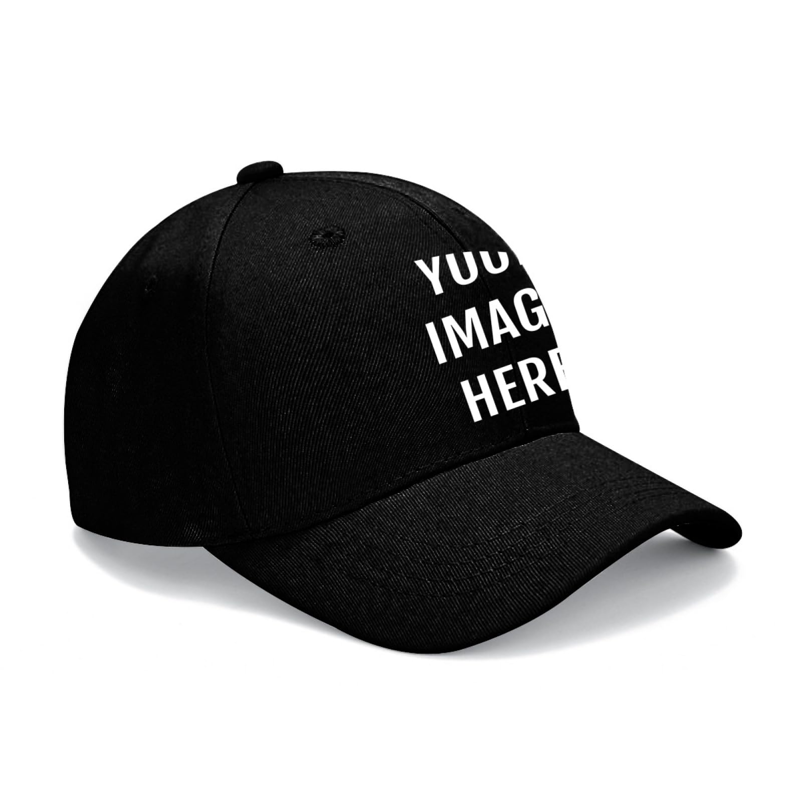 Generic Bulk Custom Hat Custom Baseball Cap Your Image Here Add Company Logo Dad Hat Custom Hats Black Baseball Cap