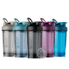 BlenderBottle Classic V2 Shaker Bottle Perfect for Protein Shakes and Pre Workout, 20-Ounce, Clear/Black