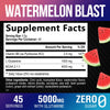 Amino Muscle Recovery Powder with BCAAs - After Workout Recovery Drink for Women & Men - BCAA Branched Chain Amino Acids - Pre Workout Sport Energy Mix - Keto, Caffeine Free, Watermelon - 45 Servings
