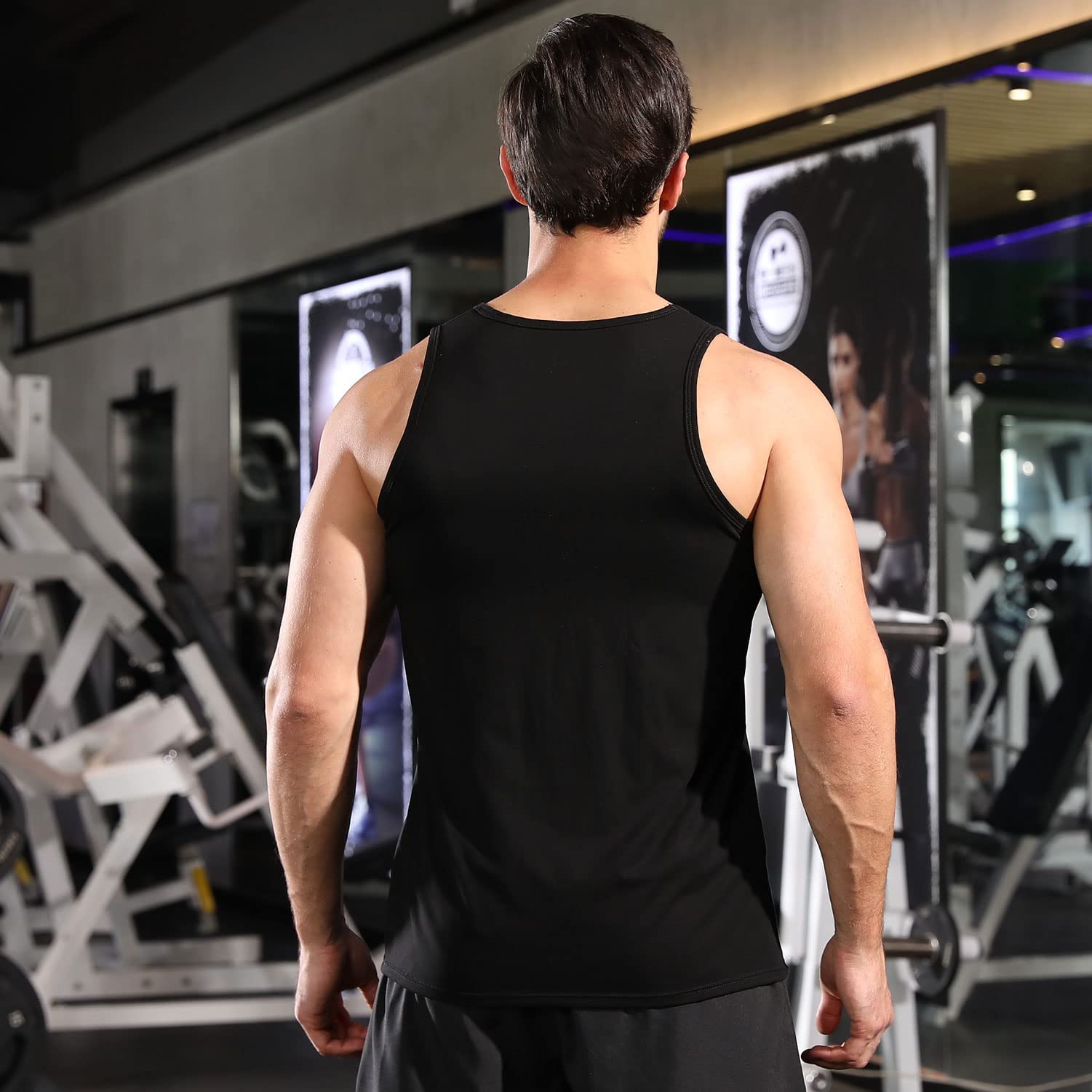 Viisendy Pro Men's Stringer Tank Tops Cotton Vest Sleeveless Gym Workout Bodybuilding Fitness Muscle T Shirts White 2XL