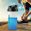 GEMFUL Shaker Bottle for Protein Mixes 28 oz BPA-Free Leak Proof Shaker Smothies Cups with Sports Gym Mixer 2 Pack