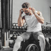 ZUEVI Men's Muscular Cut Open Sides Bodybuilding Tank Top Gym Workout Stringer T-Shirt (Gray-2XL-XL)
