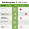 DEAL SUPPLEMENT Irish Sea Moss 7000mg Per Serving, 240 Veggie Capsules – 14 Superfood Complex – 3000mg Black Seed Oil, 2000mg Ashwagandha, 600mg Ginger