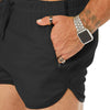 Sazeky Mens Running Shorts 3 Inch Quick Dry Lighweight Gym Workout Shorts with Zipper Pockets Athletic Jogging Shorts for Men Black
