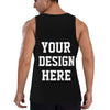 Custom Tank Top Your Design Here Customized Shirt Personalized Tank Top for Gym Running Custom Tank Tops Black Medium