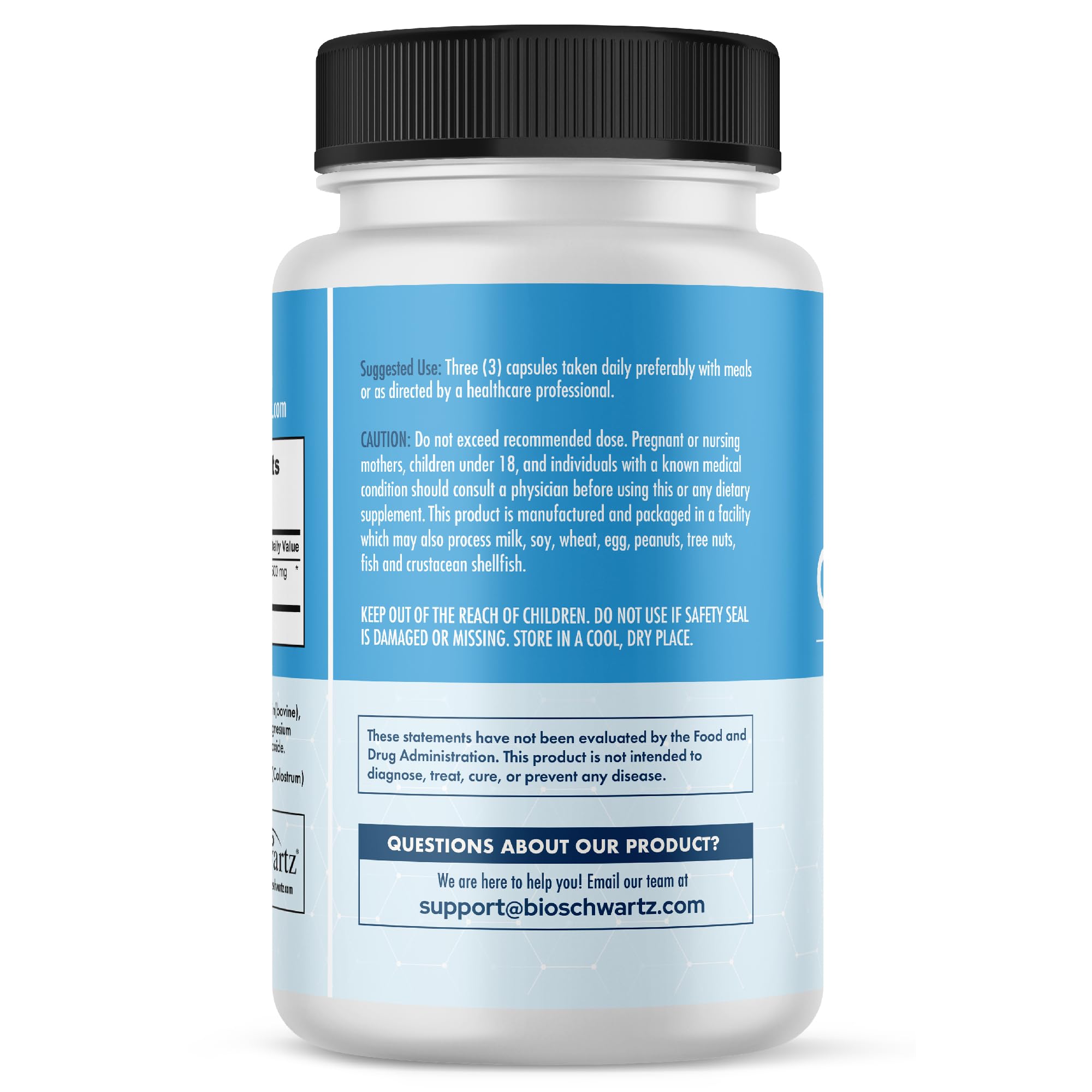 Colostrum Supplement 1500mg Per Serving - Grass Fed Colostrum Capsules - Bovine Colostrum Exclusively from First Milking, Supports Gut Health for Women and Men - Non GMO, Gluten Free, 90 Count