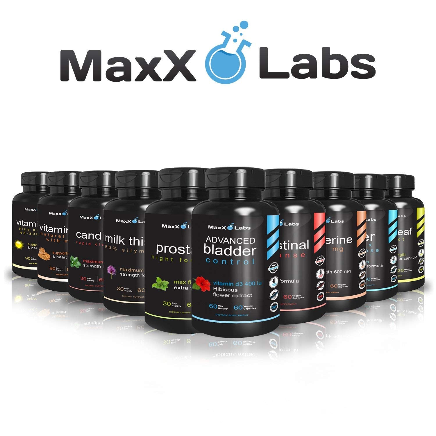 MaxX Labs Advanced Bladder Control Supplements for Women & Men - Supports Urinary Tract Health - Helps Overactive Bladder & Urinary Tract Infection - Cranberry Pills w/Pumpkin Seed Oil Extract